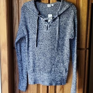 Women's Gap lace-up hooded sweater